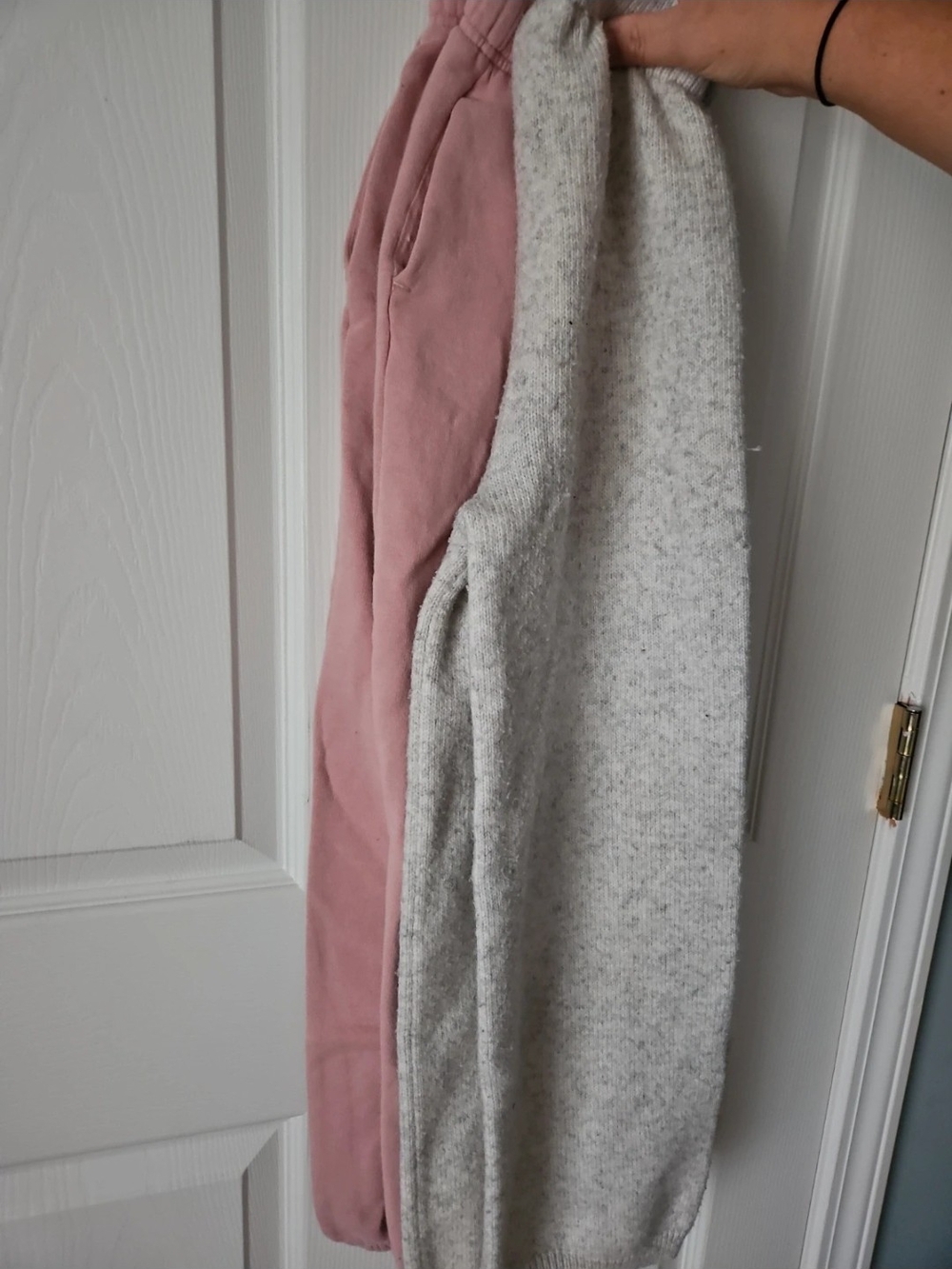 H&M Kids Joggers in Dusty Pink and Light Heather Gray